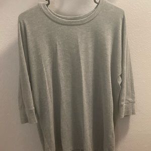 Gray, soft tunic.